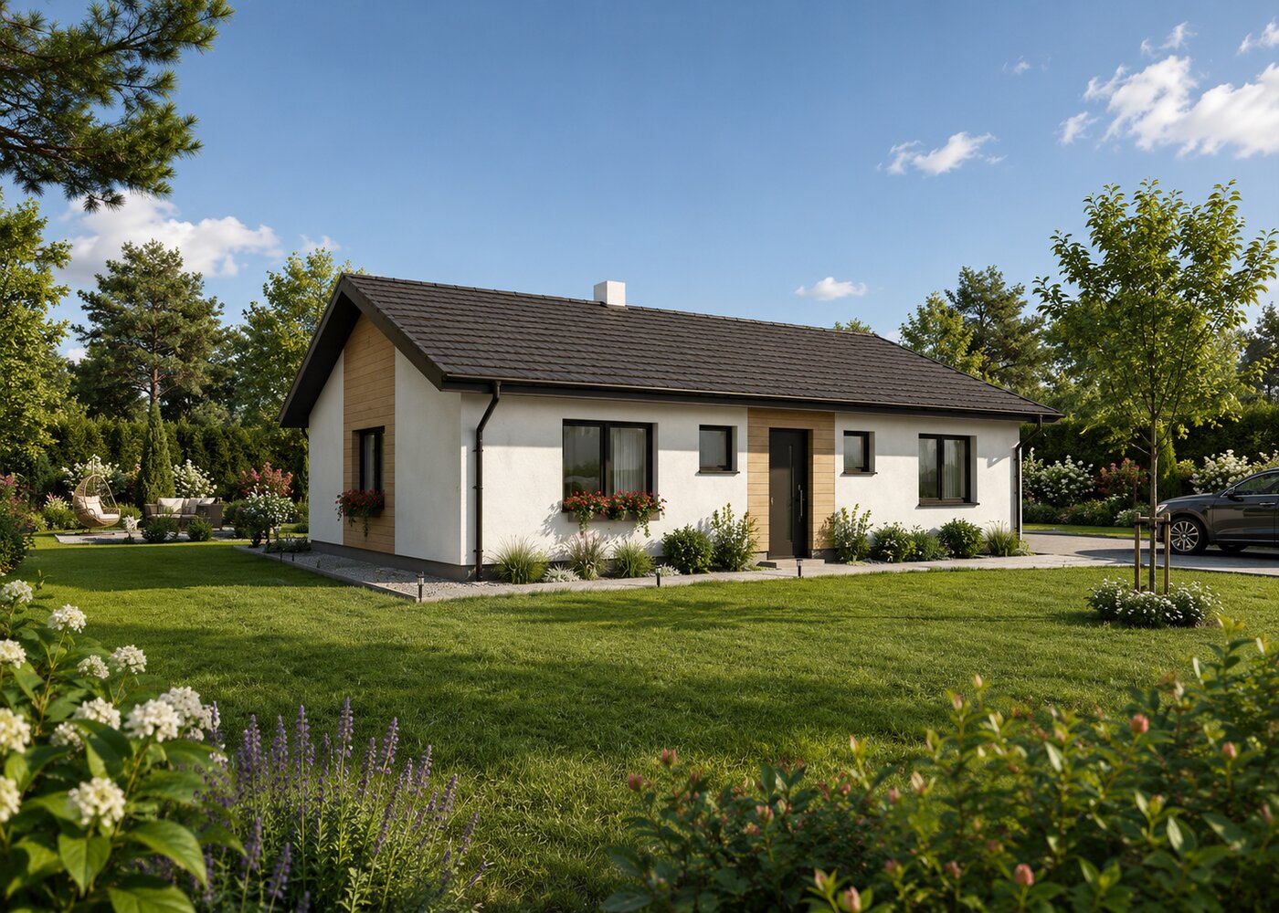 Bungalov — foto varianty